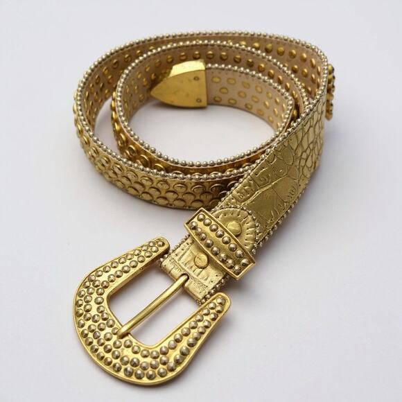 DNA PREMIUM WEAR MEN'S BELT GOLD /BROWNISH GOLD Size Medium 32-34 - Picture 1 of 6